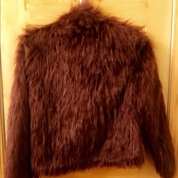 Fernanda Fur Coat (Burgundy) - Picture 6 of 6